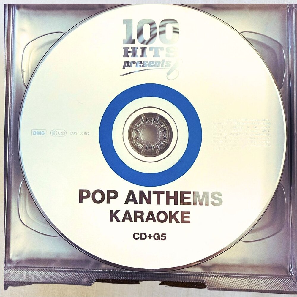 100 Hits Pop Anthems Karaoke Disc 5 CDG Replacement Disc Karaoke Music-Untested